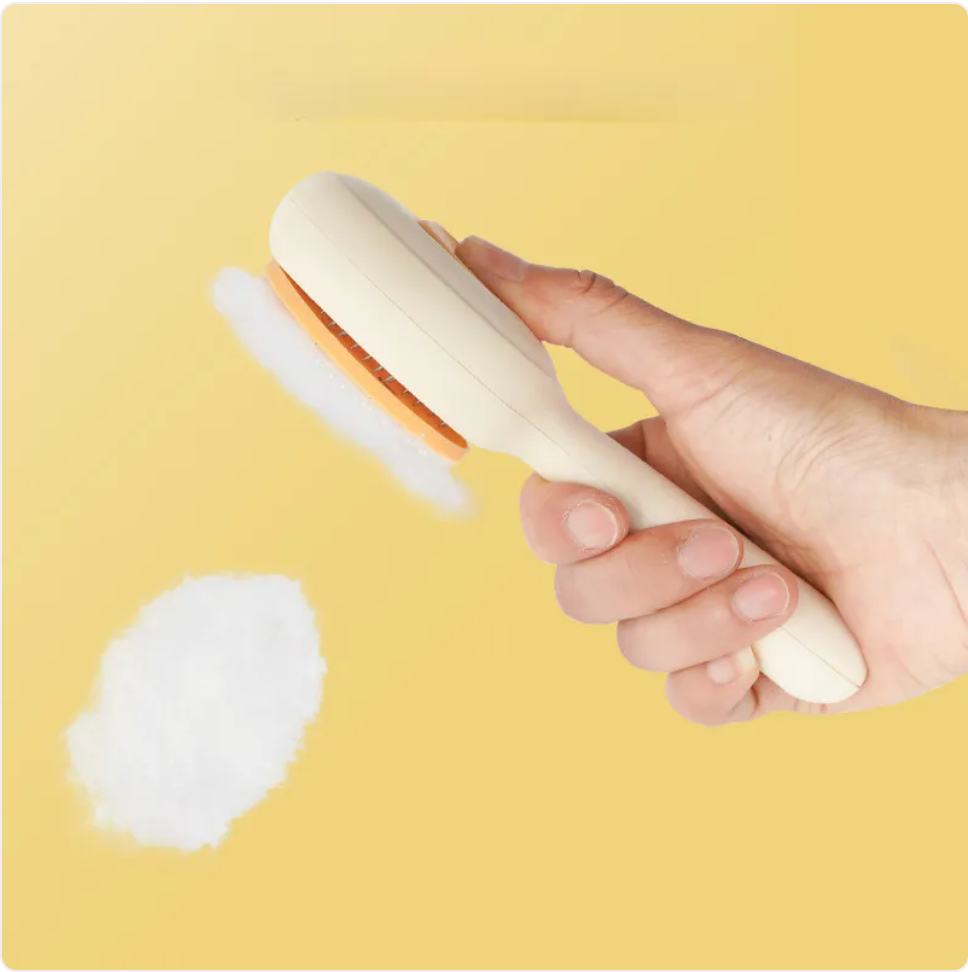 Grooming Brush with Stainless Steel Comb
