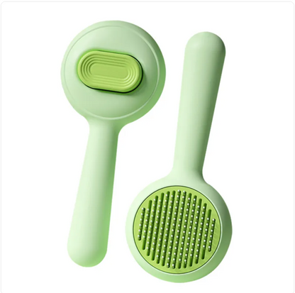Grooming Brush with Stainless Steel Comb