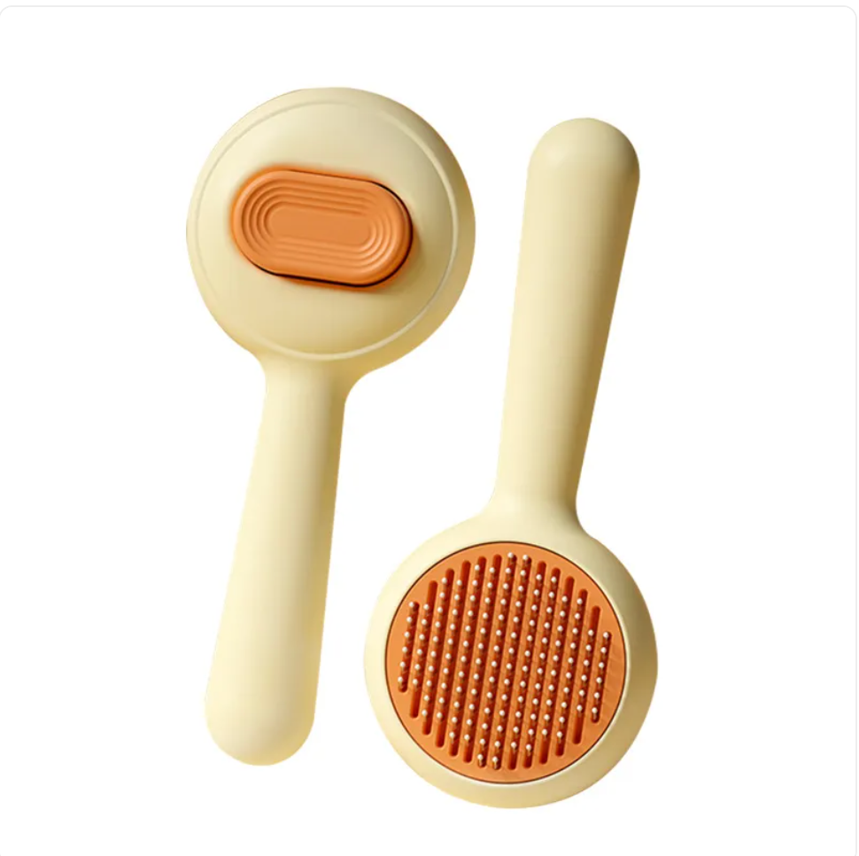 Grooming Brush with Stainless Steel Comb